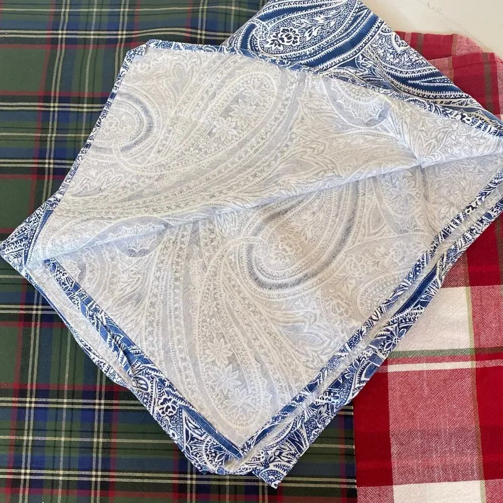 Unknown blue paisley
